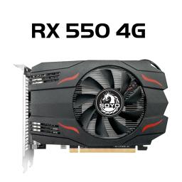 Soyo amd gpu radeon rx 550 4g gpu rx 560 gddr5 componentes de computador pc jogos vídeo r9 370 r7 350 placa gráfica rx550 - Image 2