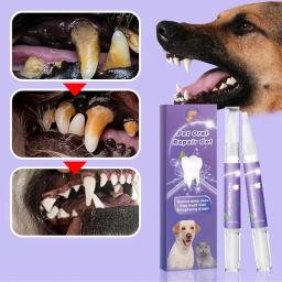 Gel reparador de dentes orais para animais de estimação, dentífrico natural para cães, dentífrico natural para cães e gatos, ambientador de respiração para gatos, 1pc - Image 3