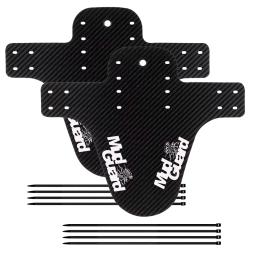 Fibra de carbono dianteiro e traseiro Bicycle Fenders, Road Bike Tire Wings, Lama Guard, Roda Fender, Peças da bicicleta, 2 Pcs Set - Image 2
