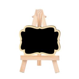Placa de mensagem de mesa da etiqueta do nome do alimento para a festa de casamento mini sinal de quadro de madeira dobrável do cavalete - Image 5