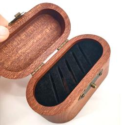 Suporte de presente para palhetas de guitarra, caixa de madeira com 5 palhetas de madeira, caixa de armazenamento, instrumentos, guitarras elétricas acústicas, acessórios - Image 3