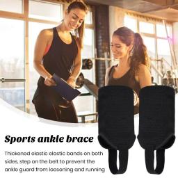 Protetor de tornozelo de malha para esportes, camada dupla, faixas elásticas, artes do futebol, unisex, rugby - Image 2