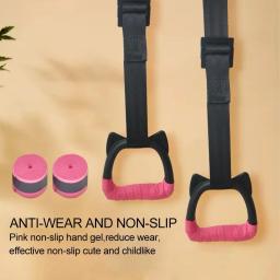 Anéis de Ginástica Antiderrapante com Alças Ajustáveis, Anéis de Urso para Exercício Doméstico, Ginásio Infantil, Fitness, 200kg, Fivela, Interior - Image 2