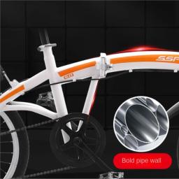 Fj 20 Polegada velocidade variável duplo freio a disco durável dobrável bicicleta para adulto ao ar livre ciclismo liga roda integrada mountain bike - Image 2