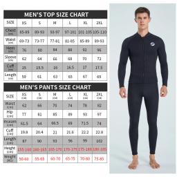 Novo terno de mergulho profissional dos homens à prova de frio quente 3mm neoprene calças superiores dividir terno masculino grosso wading natação surf wetsuit - Image 2