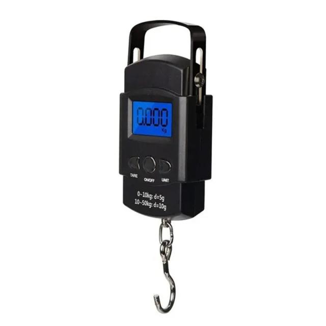 Balança Digital de Mão 50kg com Trena Display LCD Retroiluminado