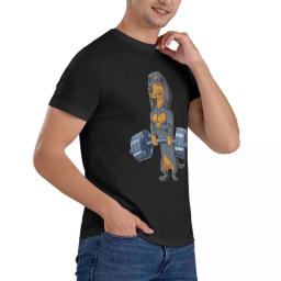 Homens Engraçados Deadlifting Dachshund Musculação Camisetas, Salsicha Cão, 100% Algodão Roupas, Novidade Manga Curta, Gola Redonda - Image 3
