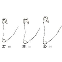 Silver Curved Safety Pins, Quilting Basting Pins, Pinos de costura curvados, DIY Quilting and Knitting, Tamanho 27, 38, 50mm, 30Pcs - Image 3