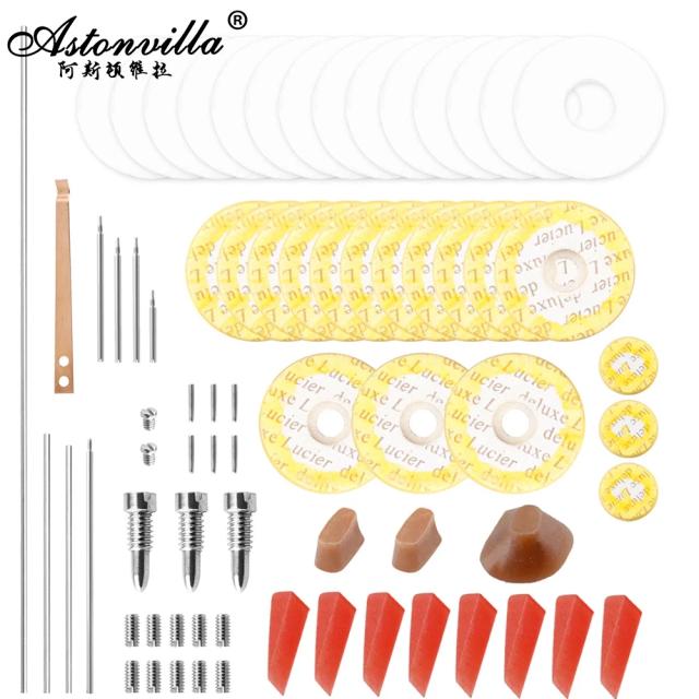 Kit Completo de Reparação para Flauta com 70 Peças, incluindo Ferramentas, Parafusos e Acessórios para Manutenção do Instrumento de Sopro