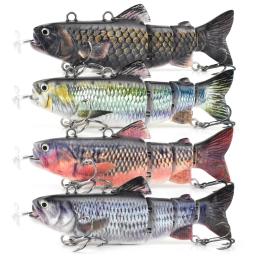 Recarregável Robotic Fish Lure, isca de hélice-motorista auto-natação, isca de LED eletrônico, novo, 90mm, 20g - Image 1