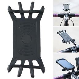 Bicicleta celular titular com Silicone Strap, suporte de ciclismo, suporte do telefone da motocicleta, Garmin cronômetro Interface - Image 3