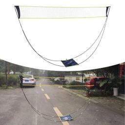 Rede de tênis dobrável portátil, badminton e voleibol com rack, 10x5 pés - Image 4
