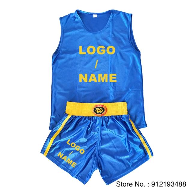 Shorts de Boxe Personalizados para Homens, Mulheres e Crianças - Camisas de Muay Thai e Uniformes de Artes Marciais, Kickboxing e Sanda