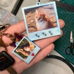 Resina epóxi Molde Photo Frame, Tag Dog Pendant, Molde De Silicone, Artesanato DIY, Fazer Jóias Acessórios - Image 3