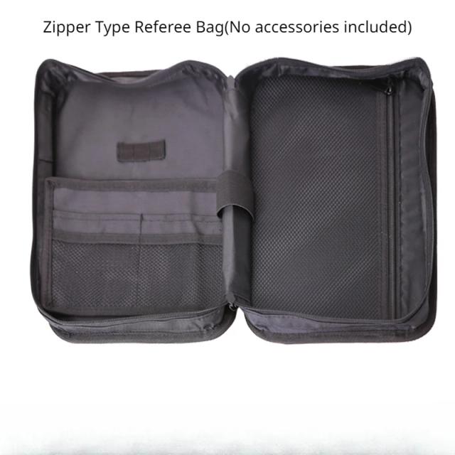 Saco Portátil para Árbitros de Futebol com Zíper e Compartimento para Carteira - Acessórios Profissionais para o Jogo
