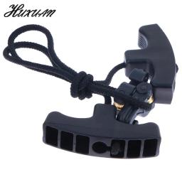 1pc Preto Tiro com Arco Besta Dispositivo Cocking Arcos Cruz Corda Cocker Duplo Punho Cordas Crossbow Ferramenta Acessórios - Image 1