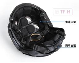 Capacete de Caça Tático com Ângulo Reto de Ventilação, FMA FAST SF, Safety Riding, Botão Ajustável, Fivela, Tamanho L, Versão Atualizada - Image 6