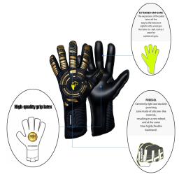 Luvas de goleiro de futebol profissional crianças adultos engrossado proteção de látex antiderrapante goleiro de futebol luvas de futebol - Image 4