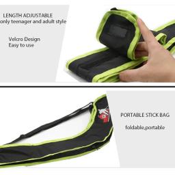 Bolsa de armazenamento ajustável para bastão de hóquei no gelo, bolsa de ombro portátil impermeável, esportes, capacidade 2xsticks, crianças, adulto, novo, 1pc - Image 2