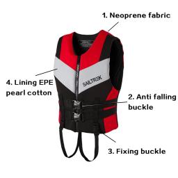 Casaco salva-vidas de neoprene para adultos, colete salva-vidas, esportes aquáticos, pesca, esqui, caiaque, canoagem, natação, drifting, novo - Image 4