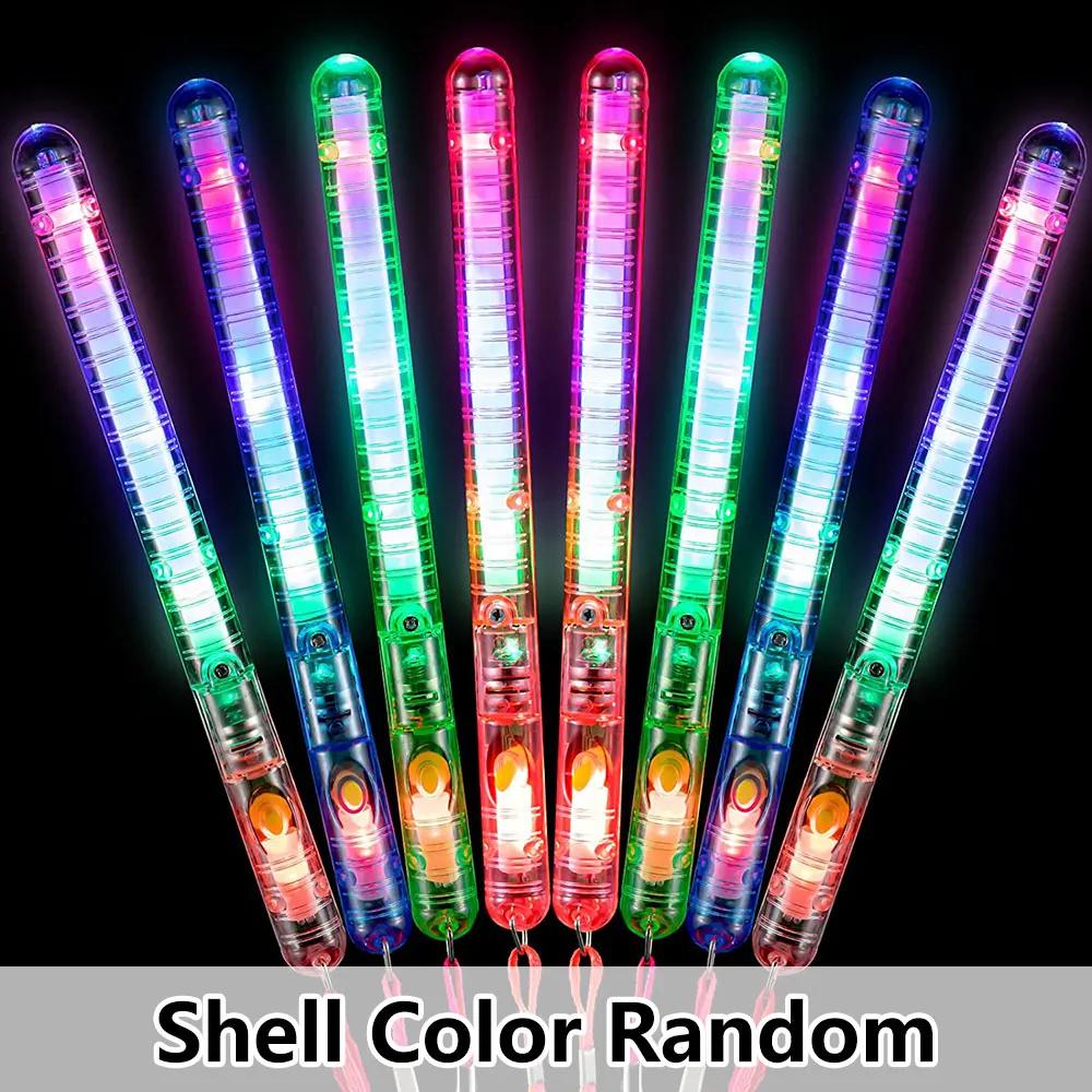 5pcs Piscando LED Wand Sticks Varinhas Brilhantes Cheer Wands Multicolor Light Up Wands Com Cordões Para Música Concerto Party Favor - Image 1