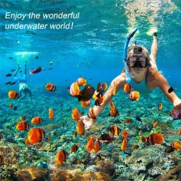 1 conjunto de máscara de mergulho snorkel profissional e snorkels óculos mergulho natação fácil tubo respiração conjunto snorkel máscara - Image 4