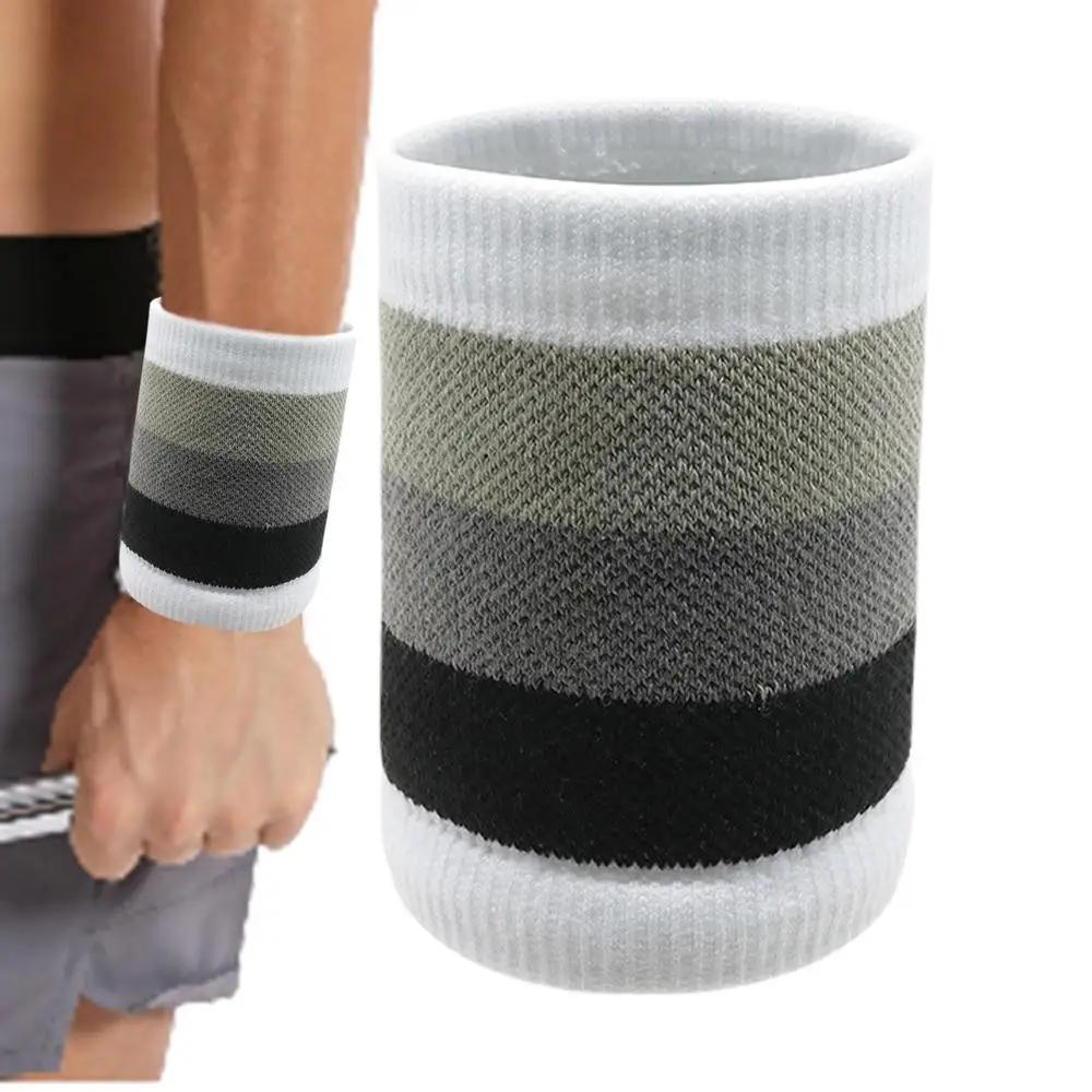 Sweatbands absorventes de suor para esportes, pulseira elástica para futebol, basquete, tênis - Image 1