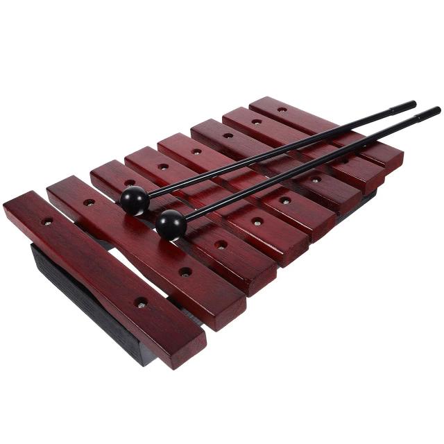 Xilofone de Oito Notas de Madeira para Crianças - Brinquedo Musical Divertido e Educativo