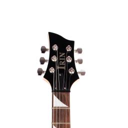 IRIN-Guitarra Elétrica Vermelha Conjunto com Escolhas, 24 Trastes, Bege Pescoço, Chama, Amp Strap, Acessórios de Guitarra - Image 4