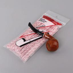 Limpador de cachimbo descartável de algodão, 80 peças, tira de limpeza dobrável, haste de limpeza para cachimbo de vidro, cachimbo de tabaco, arte artesanal diy - Image 2