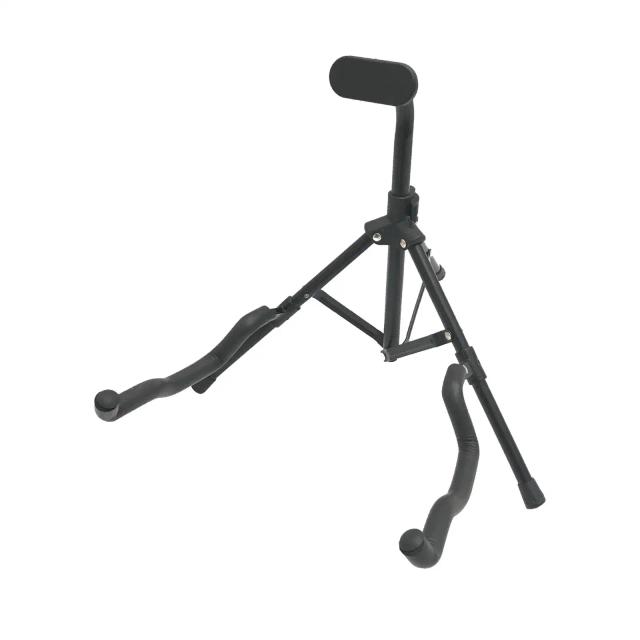 Suporte Dobrável para Guitarra e Instrumentos de Corda em Metal - Ideal para Guitarras Folclóricas, Clássicas, Banjo e Violoncelo