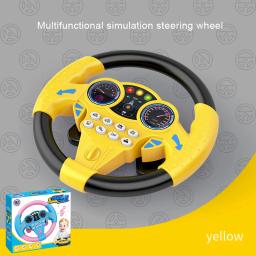 Brinquedo infantil simulado co piloto música volante indoor educação precoce brinquedo de desenvolvimento cognitivo para crianças - Image 5