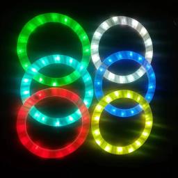 PEHHAH LED recarregável malabarismo anéis, acender, várias cores com carregador, conjunto de 3 - Image 1