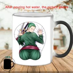 Guerreiro Verde Criativo Caneca Mágica, Sublimação Tumblers, Copos De Café De Cerâmica, Café Da Manhã, Descoloração Canecas, BSKT-089, Atacado - Image 1