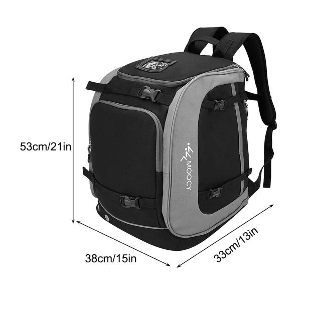Mochila de Esqui 65L Oxford Impermeável para Capacete e Roupas