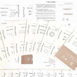 Kit De Artesanato De Livro De Costura Criativa, Conjunto De Cartões, Padrões Para Iniciantes, Bordado - Image 4