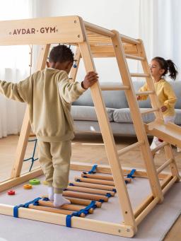 Escada de Corda de Escalada Infantil, Interior Doméstico, Moldura Macia De Madeira Apenas - Image 4