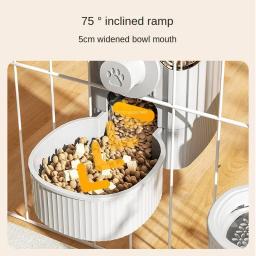 Alimentador automático do animal de estimação da gravidade Auto Waterer Suprimentos de água Gaiola suspensa Bacia do cão Tigela de gato Alimentador automático Novo - Image 4