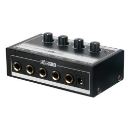 Ultra baixo ruído Mini linha Mixer, 4 canais, Mixer de áudio, 1/4 "TS entradas de saída, Volume Control para guitarras, baixo, teclado MH400 - Image 6
