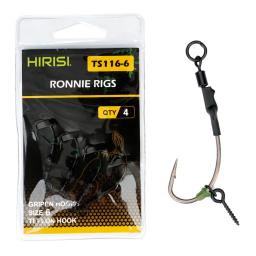 Hirisi 4 pçs ronnie rig carpa gancho de pesca combinação mar pesca bola flutuante tipo isca grupo pesca acessórios - Image 6