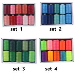 Poliéster Kit de Linha De Costura, Carretéis de Linha para Mão e Máquina, 1, 10, 12 Cores - Image 5