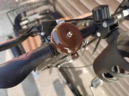 Alumínio vintage tocando Bell para bicicleta, café e Brown Bike Bell, atacado bicicleta Bell, Q1065 - Image 3