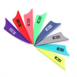 Arco-como seta para diy, 50pcs, acessórios de tiro com arco, escudo, com pena, para caçar e fotografar, 1.75 polegadas - Image 4