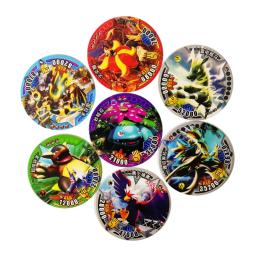 Pokemon Cards for Kids, Round Tazos Cards, Pikachu Game Collection, Paper Repeat, Cartões Chineses, Cartões Falsos, Crianças Falsas, Presente de Aniversário do Menino, 200PCs - Image 4