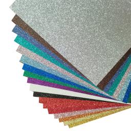 100 pçs 250gsm glitter cartolina papel-brilho artesanato papel a4 grosso colorido artesanato natal dia dos namorados caixa de presente embrulho diy - Image 3