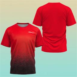 Roupa esportiva de tênis de mesa de manga curta masculina, camisa esportiva de treinamento diário, tops confortáveis, academia - Image 5