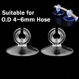5pcs Aquário Otário Ventosa Para 4mm Air Line Pipe Tubo Fio Titular Usado Otário Para Superfície De Vidro Peixe Supples NOVO - Image 1