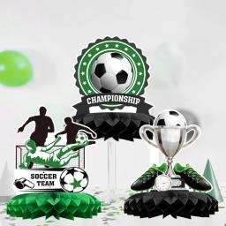 Honeycomb Theme Birthday Party Decorações, Labirinto Futebol Jogo, Fontes De Festa De Esportes, Ornamentos De Futebol - Image 3