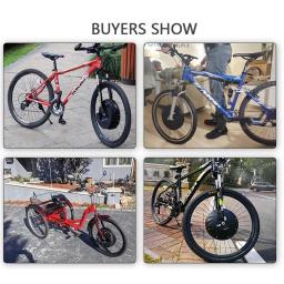 Kit de conversão ebike sem fio tudo em uma roda do motor para kit de conversão bicicleta elétrica 350w 36v 7.2ah 45km/h velocidade disco/v freio - Image 6