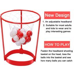 Ajustável Basketball Hoop Net para crianças e adultos, 2 jogadores, interior, ao ar livre, pai, criança, engraçado esporte brinquedo sensorial, cabeça Hoop, 2 pcs - Image 5